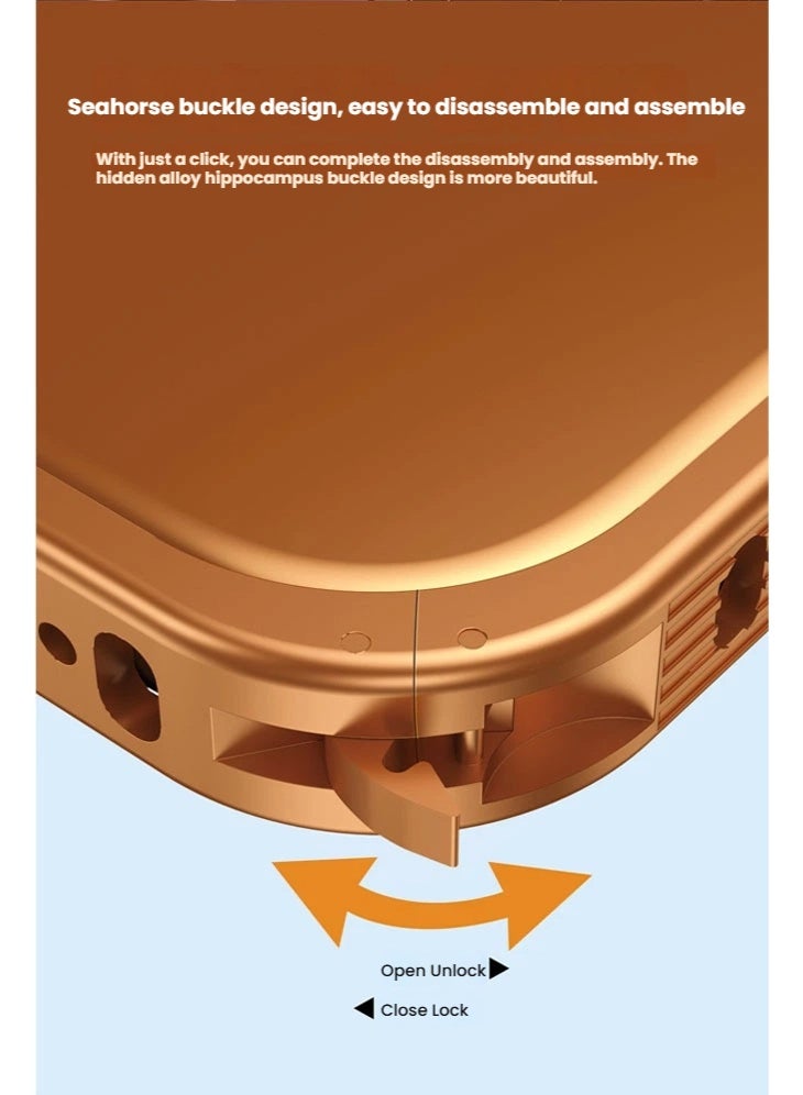 general The metal frame is suitable for iPhone 17ProMax/17Pro mobile phone case, aluminum alloy lens protective cover - Image 3