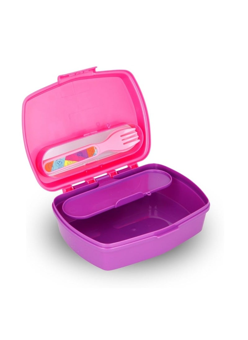 STOR STOR FUNNY SANDWICH BOX WITHCUTLERY DISNEY PRINCESS BRIGHT & BOLD  - Image 2