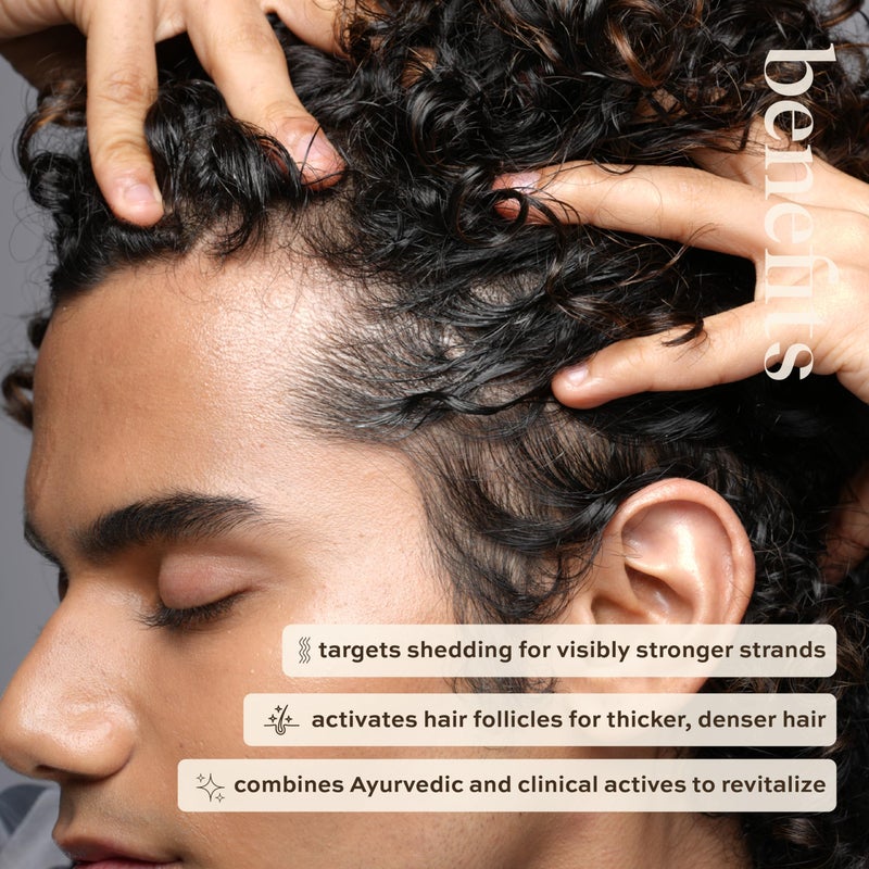 indē wild سيروم فروة الرأس إند وايلد مونلايت - 10 مل | علم الأيورفيدا المتقدم™ | علاج فروة الرأس لكثافة الشعر | مدعوم بـ 3% ريدنسيل، 3% بروكابيل و3% بايكابيل | لجميع أنواع الشعر - Image 2