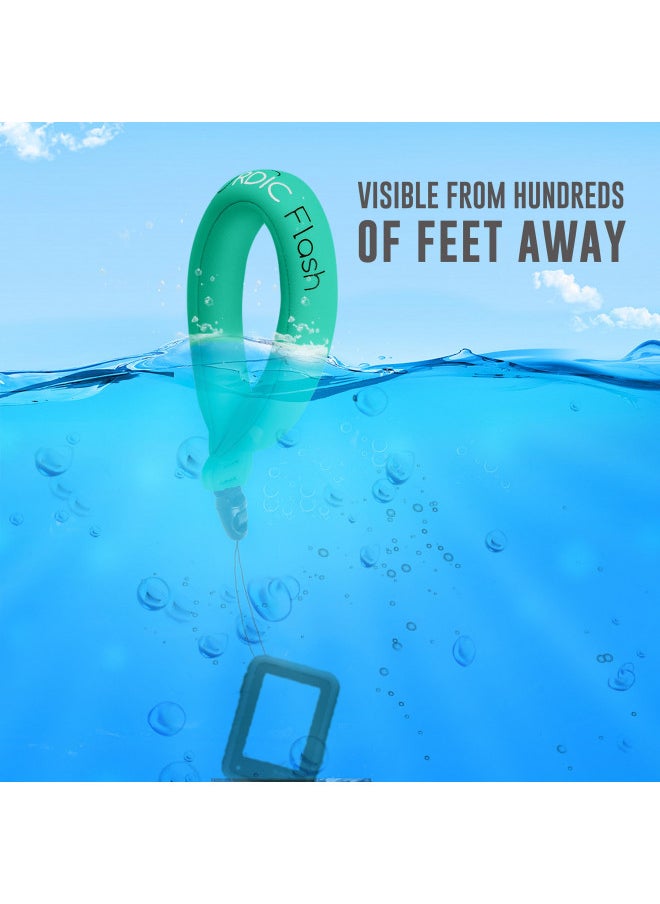 Nordic Flash - Nordic Flash Waterproof Camera Float (2-pack) Floating Strap for Underwater GoPro, Panasonic Lumix, Nikon AW110, etc. - Image 1