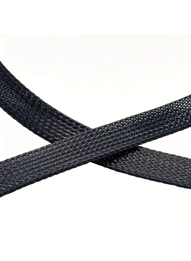 3M Nylon Flame Retardant Telescopic Cable Sleeve 0 98inch 118 11inch Automotive Cord Protector - Image 5