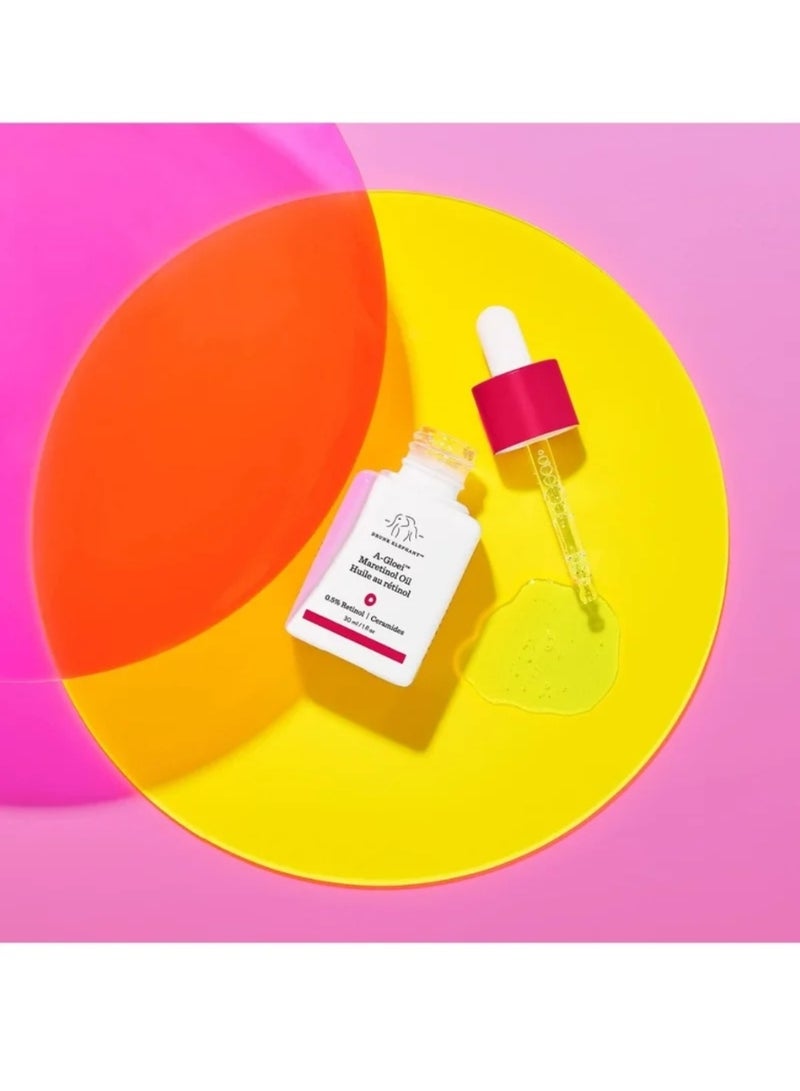 زيت المارولا البكر من Drunk Elephant A-Gloei مع الريتينول. علاج مضاد للتجاعيد لبشرة ذات مظهر شبابي (30 مل / 1 أونصة سائلة) - Image 4