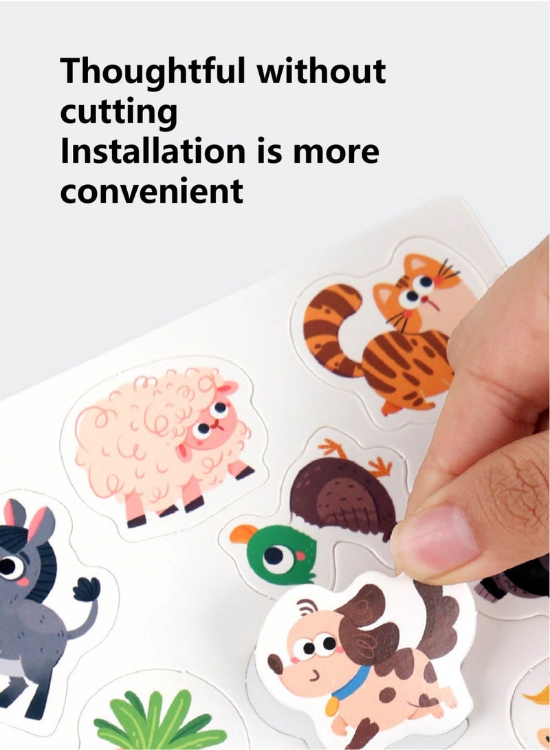 Farm Animal Quiet Book for Toddlers - Reusable Sticker Activity with Pull Tabs & Sensory Play | Montessori Busy Book with Safe Thick Pages | Early Learning Educational Toy - Image 3