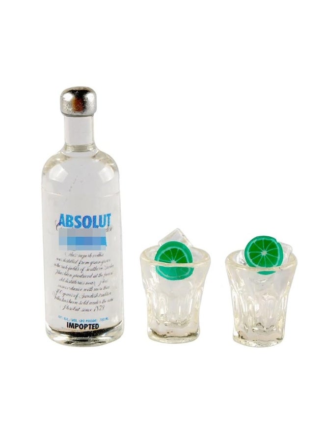 NWFashion - NWFashion Miniature 112 Scale Wine Drink BottleCup for Dollhouse Scenery Accessories Furniture 1set - Image 1
