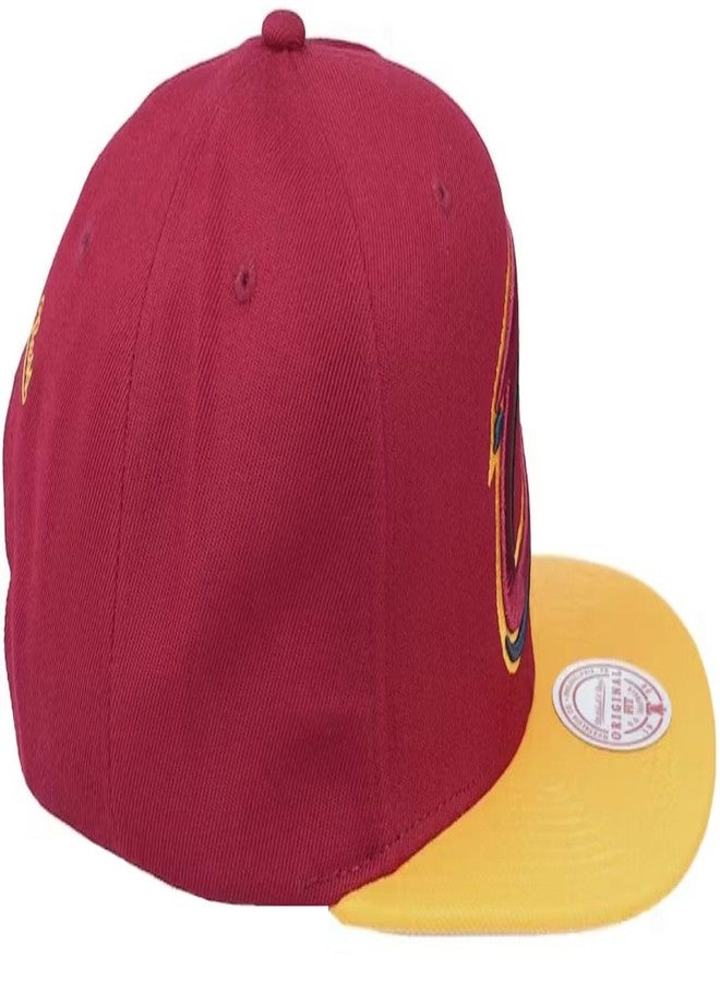 Mitchell & Ness Cleveland Cavaliers Core Basic Snapback Adjustable Hat Cap - Team Colors - Image 5