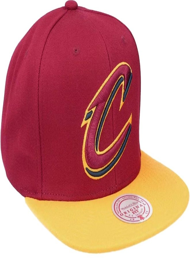 Mitchell & Ness Cleveland Cavaliers Core Basic Snapback Adjustable Hat Cap - Team Colors - Image 1