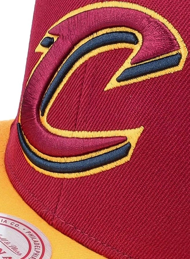 Mitchell & Ness Cleveland Cavaliers Core Basic Snapback Adjustable Hat Cap - Team Colors - Image 3