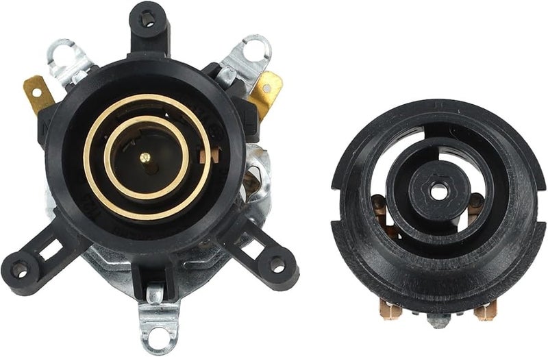 Electric Kettle Temperature Control Base Switch Connector 2 Pieces Black - Image 1