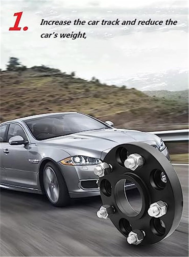DEMULAX 5x114.3 Hubcentric Wheel Spacers - Black 20mm - Image 3