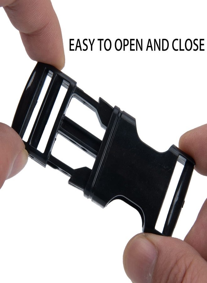 TXZWJZ 1 Inch Plastic Buckles for Straps 40pcs Colorful Quick Release Buckles for DIY Craft Webbing Backpack Paracord Bracelets Pet Collar Belt Sewing Fanny Pack - Image 2