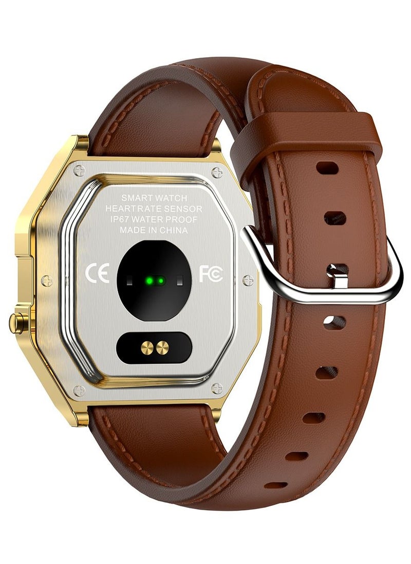 AROAQ - KW18 Men Smart Watches IP67 Waterproof Watch Blood Pressure Monitor Heart Rate GPS Sports Smartwatch for Android iOS - Image 1
