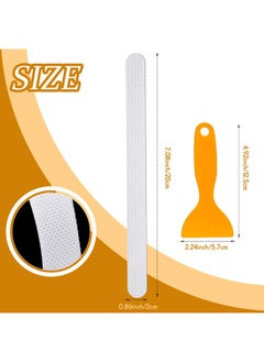 Patelai 72 Pieces Anti Slip Shower Stickers Set  Non-Slip Safety Bathtub Strips  Peva Non-Slip Shower Strips Treads  Transparent Tubs Mat For Bathroom  Kitchen  Ladders  Stairs Steps  Pools  Bathtub  Shower  - Image 2