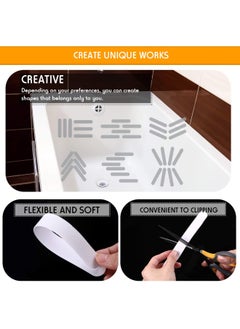 Patelai 72 Pieces Anti Slip Shower Stickers Set  Non-Slip Safety Bathtub Strips  Peva Non-Slip Shower Strips Treads  Transparent Tubs Mat For Bathroom  Kitchen  Ladders  Stairs Steps  Pools  Bathtub  Shower  - Image 4