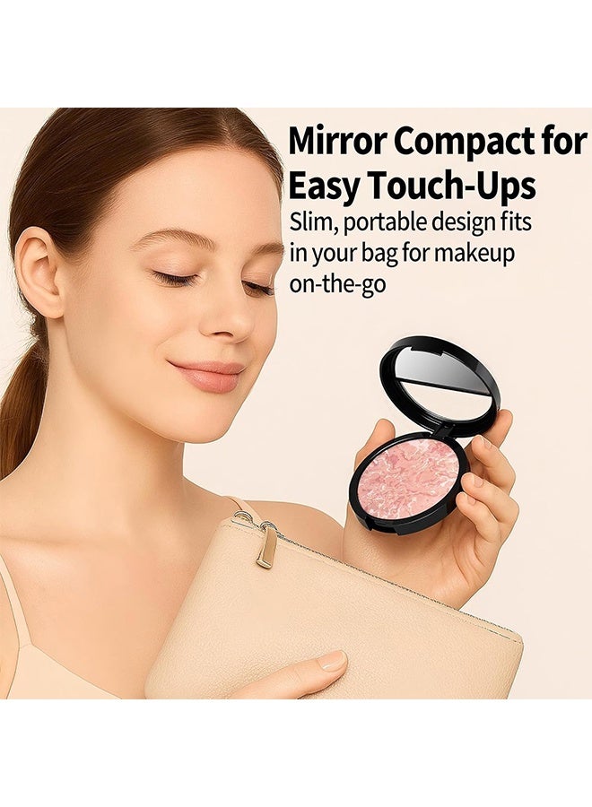 HUDA STORY Glow Fusion, Baked Luminous Pressed Powder–Glow-Infused Foundation,Highlighter & Setting Powder in One–Color-Correcting,Oil-Control,Long-Lasting Coverage for All Skin Tones #02 Fair - Image 5