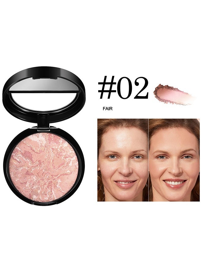 HUDA STORY Glow Fusion, Baked Luminous Pressed Powder–Glow-Infused Foundation,Highlighter & Setting Powder in One–Color-Correcting,Oil-Control,Long-Lasting Coverage for All Skin Tones #02 Fair - Image 2