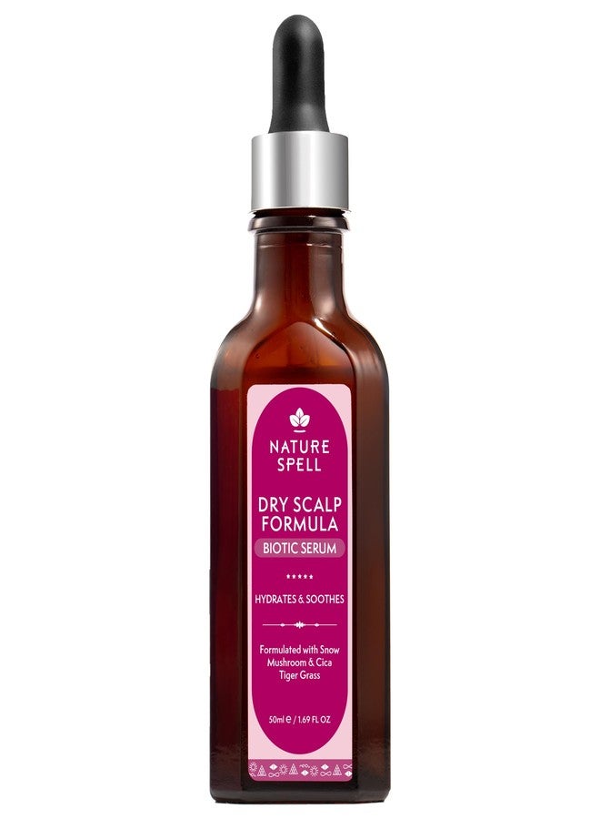 Nature Spell سيروم فروة الرأس من ناتشر سبيل لعلاج فروة الرأس الجافة والحكة، سيروم للشعر مدعوم بحمض الهيالورونيك وفطر الثلج، 1.69 أونصة سائلة - Image 1