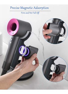Y&D Hair Dryer Holder for Dyson Supersonic Magnetic Stand with Power Plug Cable Organizer Bracket Bathroom  - Image 4