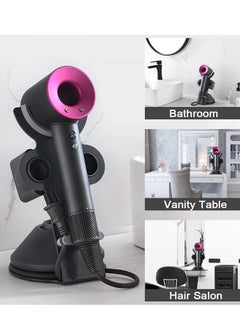 Y&D Hair Dryer Holder for Dyson Supersonic Magnetic Stand with Power Plug Cable Organizer Bracket Bathroom  - Image 3