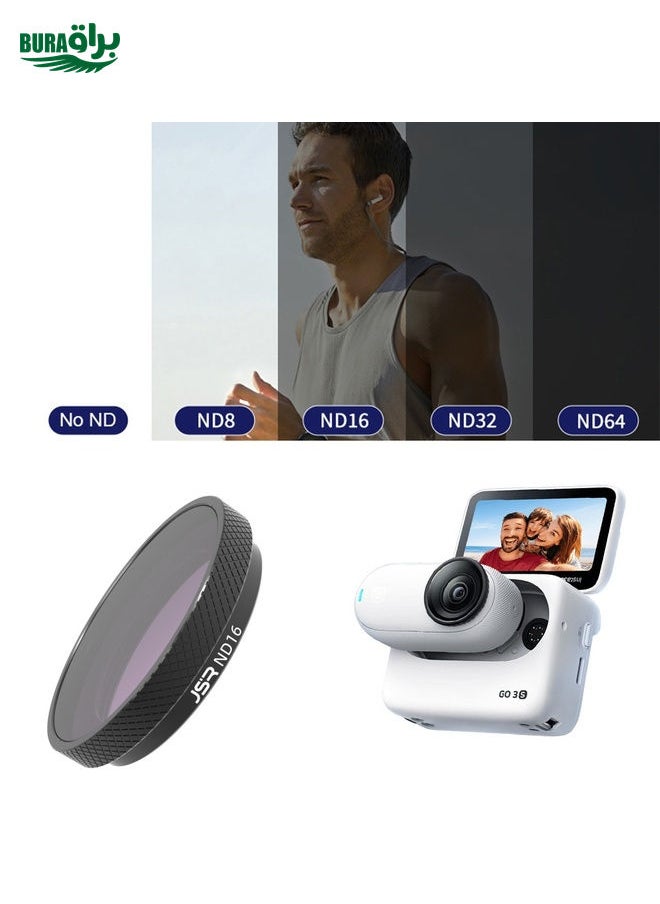 BURAQ For Insta360 GO 3S JUNESTAR Camera Lens Filter, Filter:ND16  - Image 1