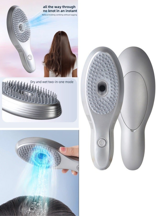 Generic Electric scalp cleaning comb, anti-dandruff styling comb, hair nourishing scalp massage styling fluffy, head care (gray)  - Image 1