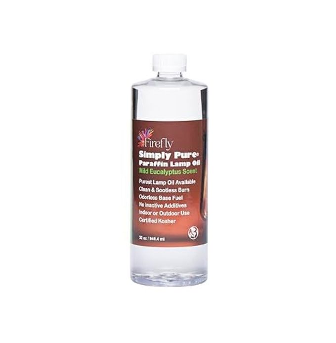 Firefly Kosher Candle & Lamp Oil, Eucalyptus Scent  Ultra Clean-Burning Liquid Paraffin, Smokeless & Virtually Odorless  32 oz - Image 1