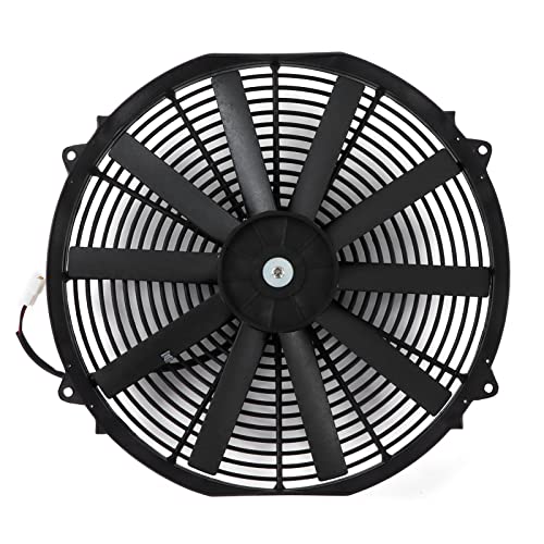 Naroote Radiator Fan, 24V 16in Slim Electric Cooling Fan Electric Radiator Fan Low Noise for Trucks, RVs, Trailers, with Retaining Clamps - Image 5