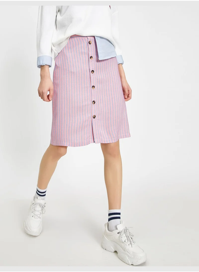 KOTON Button Detailed Skirt