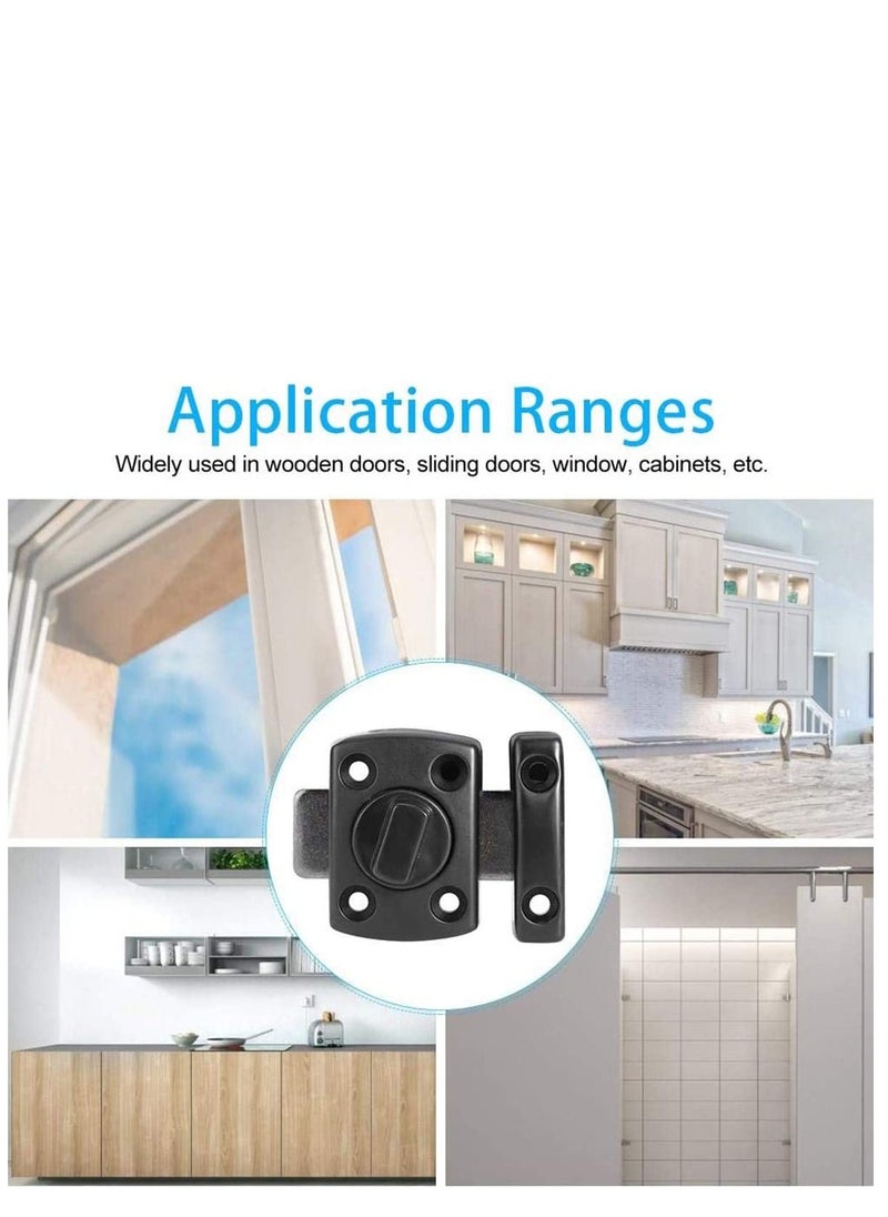 KASTWAVE - Door Lock Slide Gate Latch Tiny Door Bolt Bathroom Latch Rotate Bolt Gate Latch Door Lock - Image 1