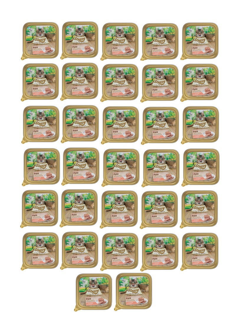 Stuzzy - Pack of 32 Cat Pate Salmon For Cat 32x100g - Image 1