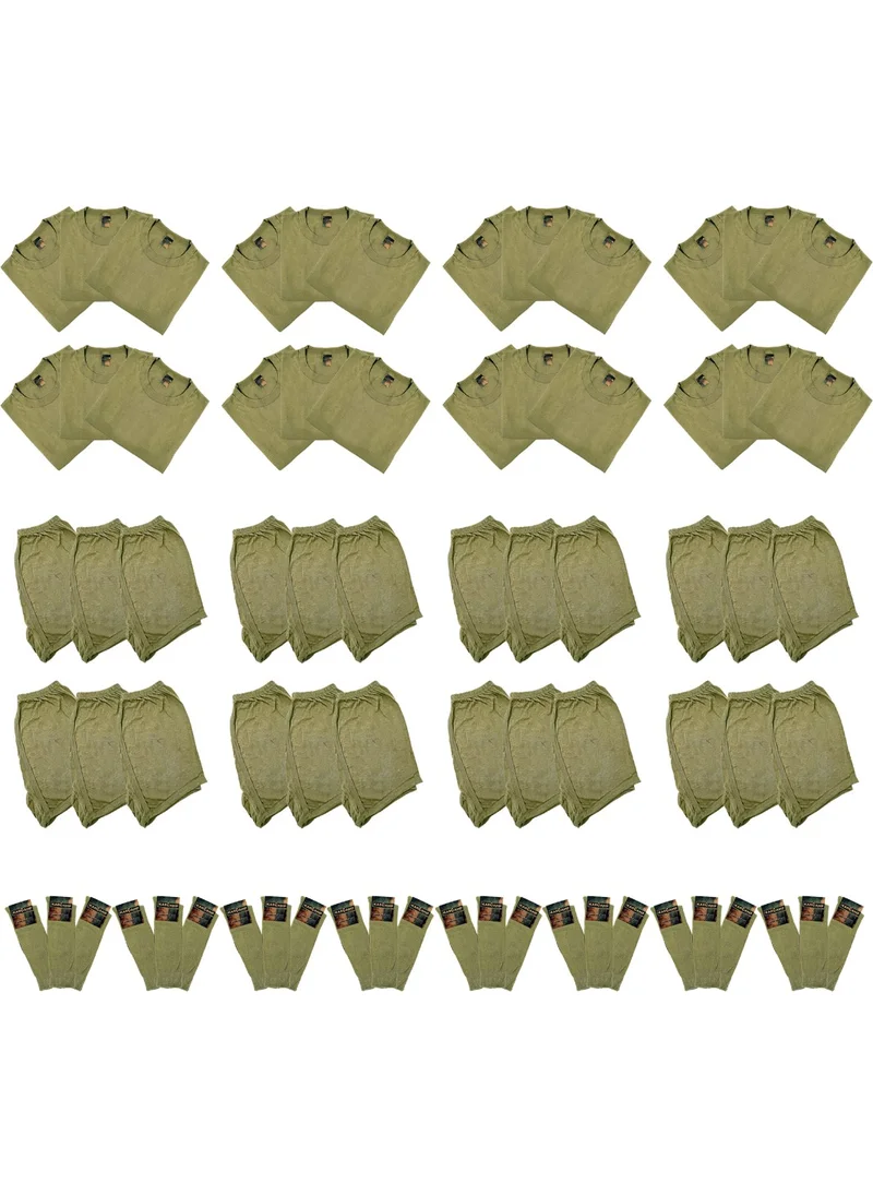 Karcamp 24-Piece Military Underwear Set (Undershirt-Boxer-Socks)