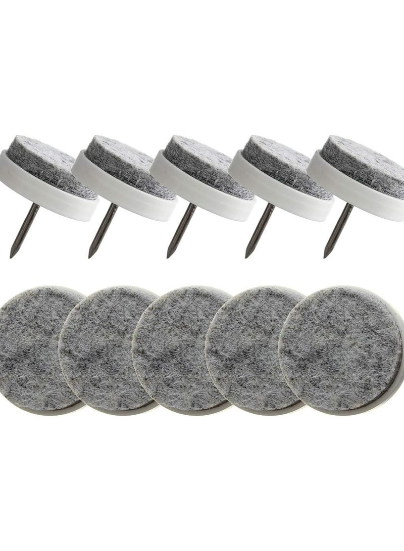 Furniture Protective Pads (24mm Nail Head) 20pcs Furniture Floor Protectors Anti-Slip Floor Protectors to Hold Furniture in Place  - Image 1