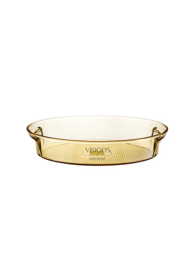 Visions Dinnerware, Heat-resistant Glass Baking Dish 1.8l Oval Steaming Fish Plate, Amber Color, For Oven And Microwave Use, Gift Box Packaging - Image 5
