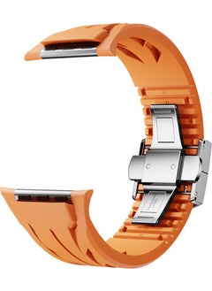 ZORE Apple Watch 10 46MM KRD-127 Metal Buckle Silicone Strap-Black  - Image 3