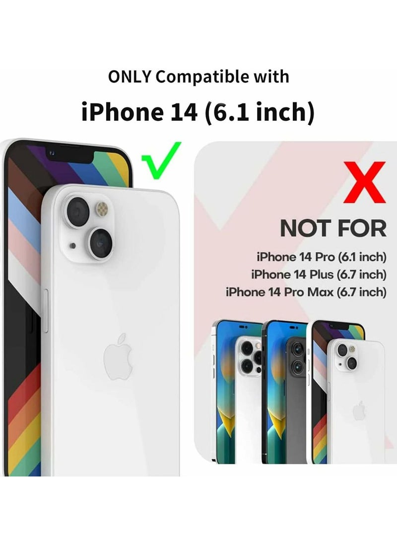 Denx - Package 3 in 1 For iPhone 14, Clear Case with Screen Protector & Lens Protector, Compatible with Magsafe, High-Grade Protection & Anti-Yellowing, Magnetic Case for iPhone 14, Transparent - Image 1
