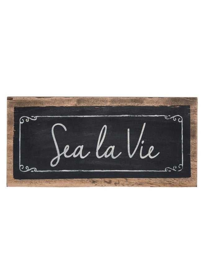 Beachcombers Sea La Vie Sign Wall Coastal Plaque Sign Wall Hanging Decor Decoration For The Beach 0.25" x 17" x 6 Multi - Image 1
