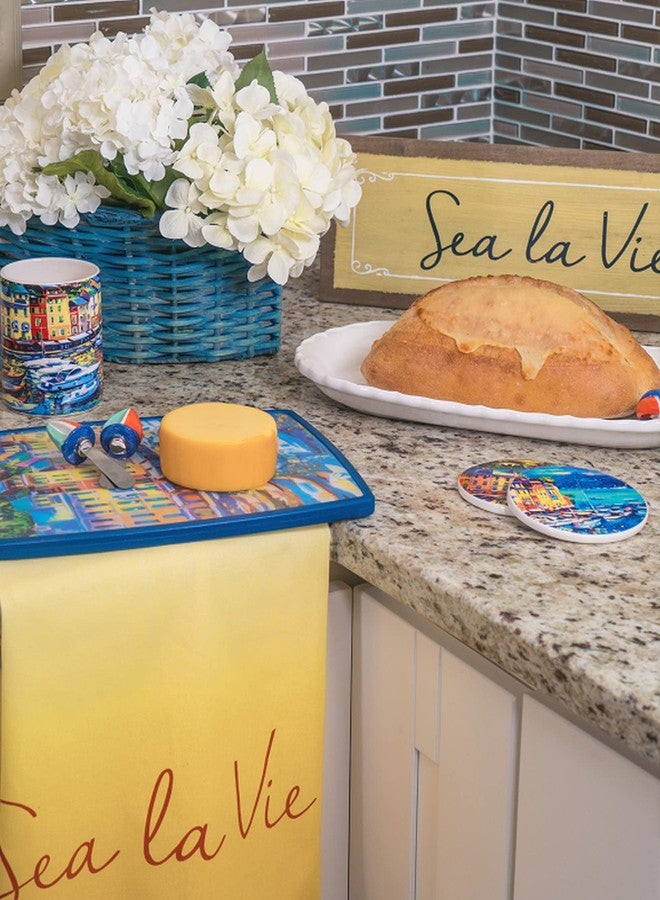 Beachcombers Sea La Vie Sign Wall Coastal Plaque Sign Wall Hanging Decor Decoration For The Beach 0.25" x 17" x 6 Multi - Image 2