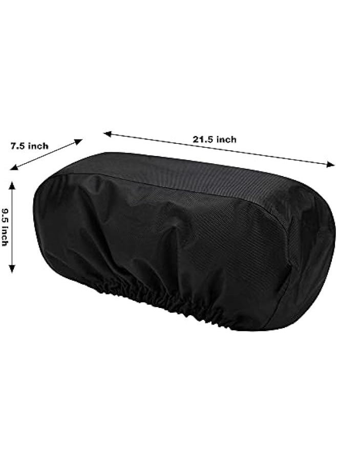 Generic Winch Cover Heavy Duty Waterproof Dustproof Winch Protection Cover with Elastic Band Winch Protection Cover for Electric Winches 8500-17500 lbs Indoor/Outdoor Black  - Image 2