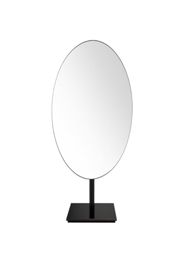 LARGE OVAL TABLETOP VANITY MIRROR 7X12 OIL RUBBED BRONZE LUXURIES MAKEUP MIRROR WITH STAND FOR JEWELLERS M2017ORB