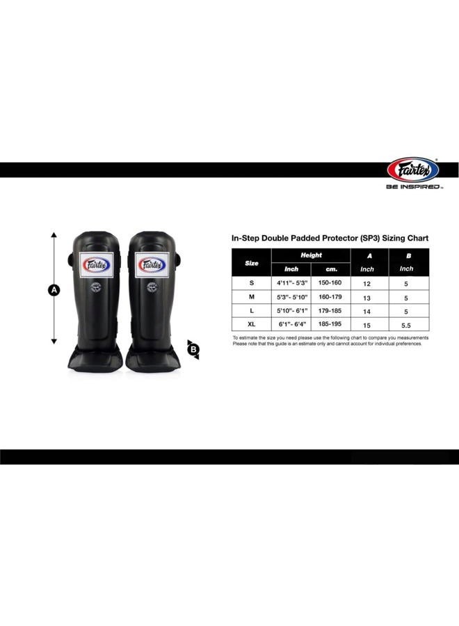 FAIRTEX SP3 Pro Style Shin Guards - Black, Blue, Red - Image 3