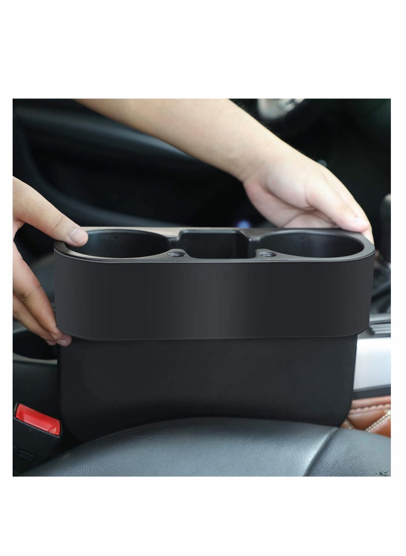 Y&D Universal Auto Truck Seat Side Cup Holder Mount Stand - Seam Gap Wedge Storage Organizer for Drink Bottle Pen Phone Car Front  - Image 5