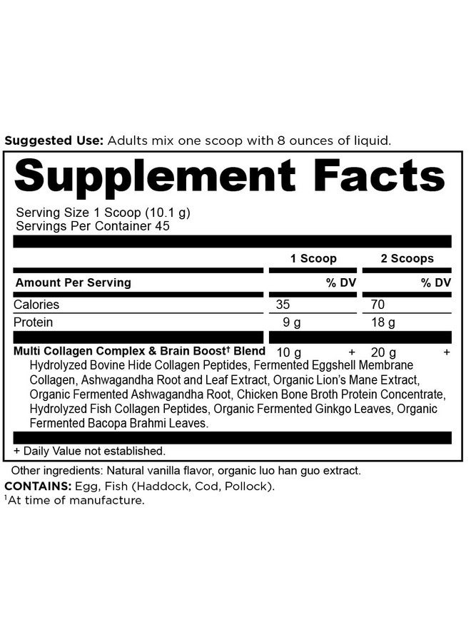 آينشنت نيوترشن مسحوق بروتين الكولاجين من Ancient Nutrition، بروتين الكولاجين المتعدد، ببتيدات الكولاجين المُحللة، يدعم البشرة والأظافر، مكمل غذائي للمفاصل (معزز للدماغ، 45 حصة) - Image 2