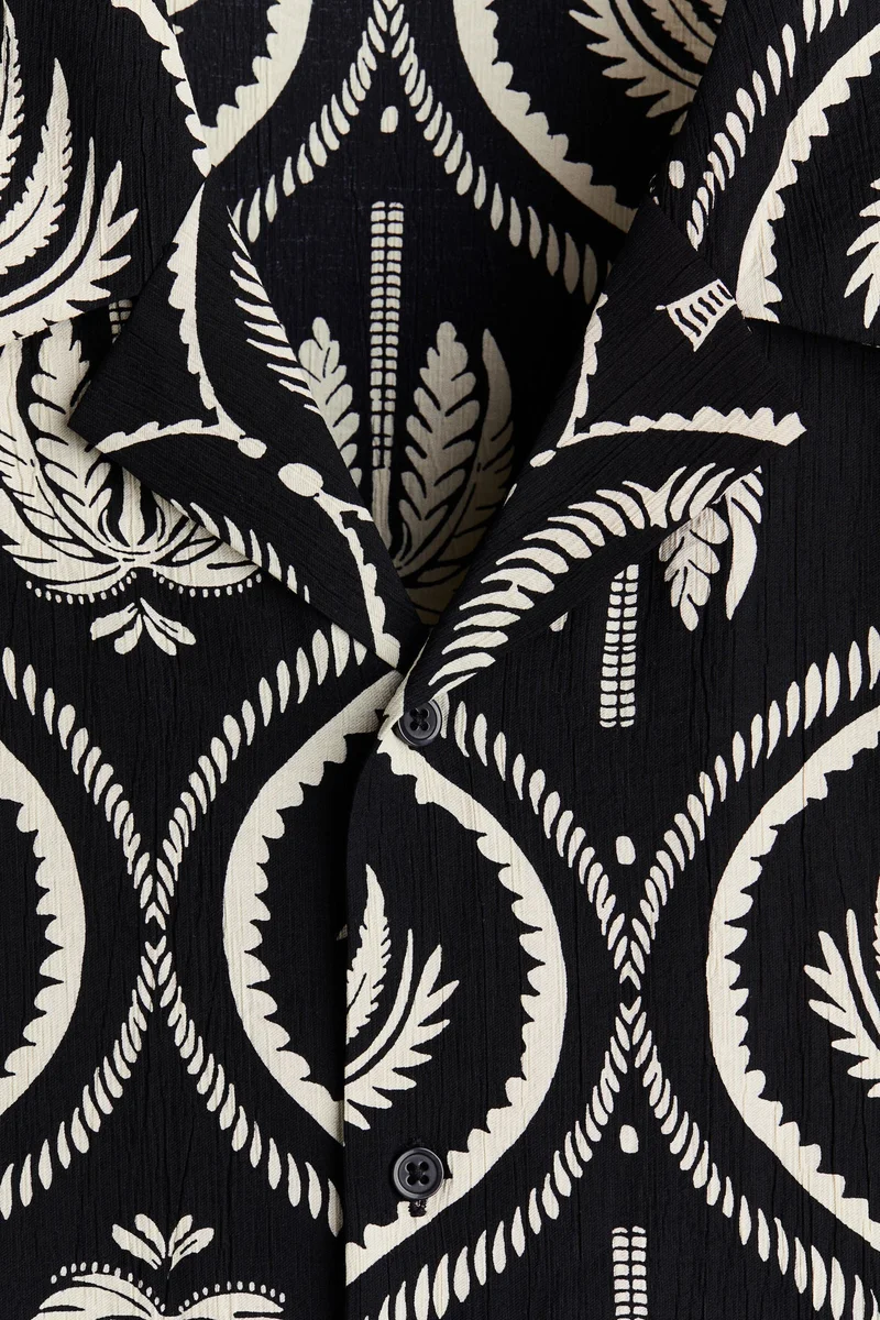 H&M  Relaxed Fit Resort shirt for Men | Best Price UAE