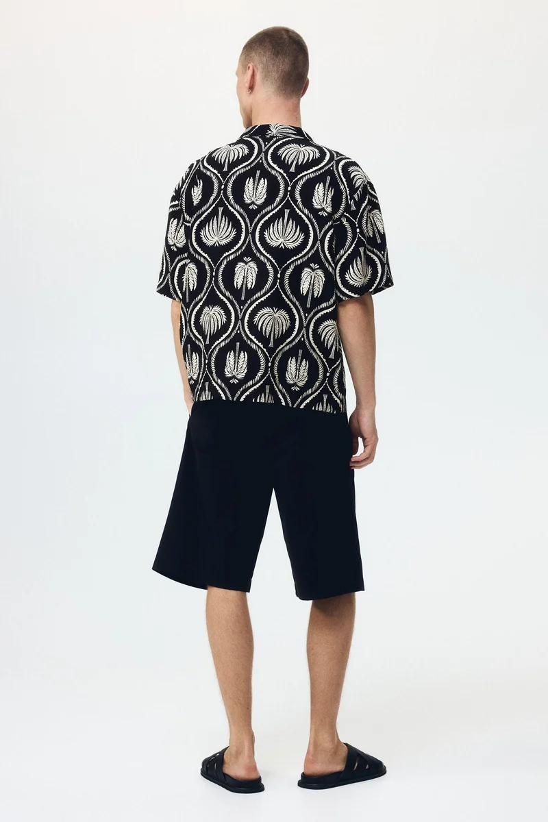 H&M  Relaxed Fit Resort shirt for Men | Best Price UAE