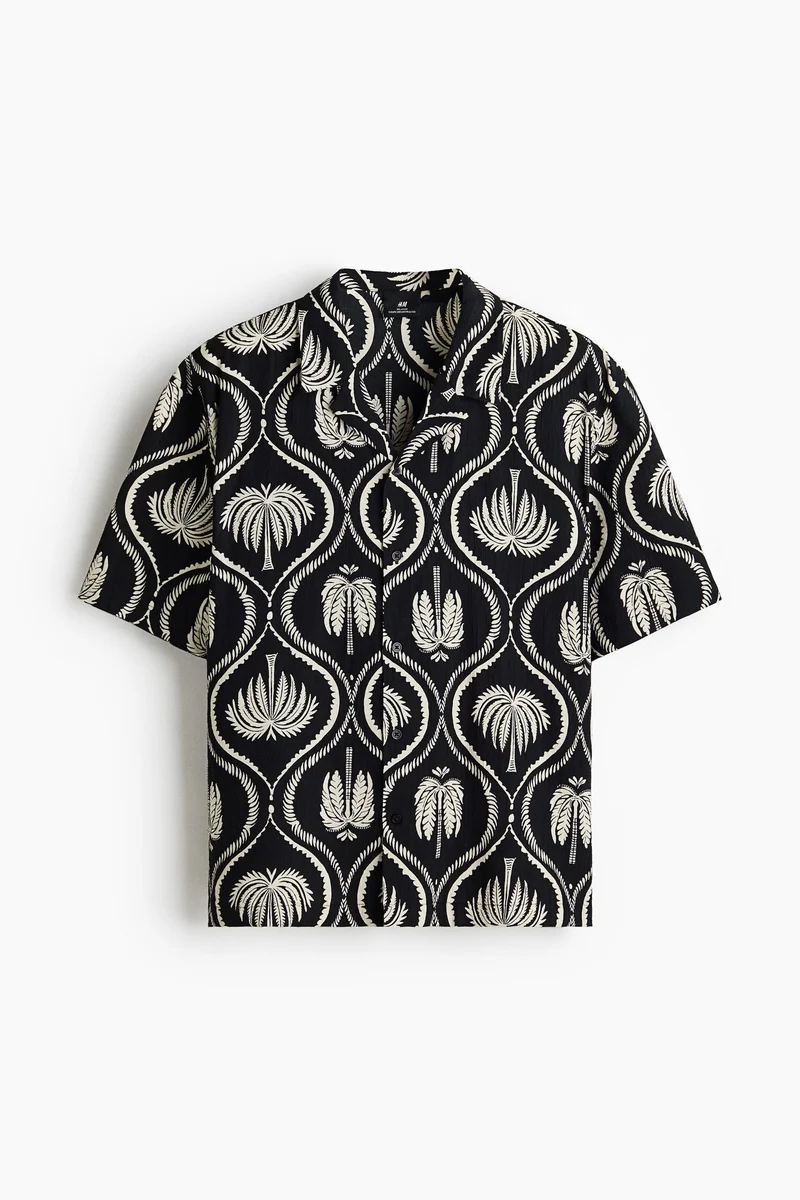 H&M  Relaxed Fit Resort shirt for Men | Best Price UAE
