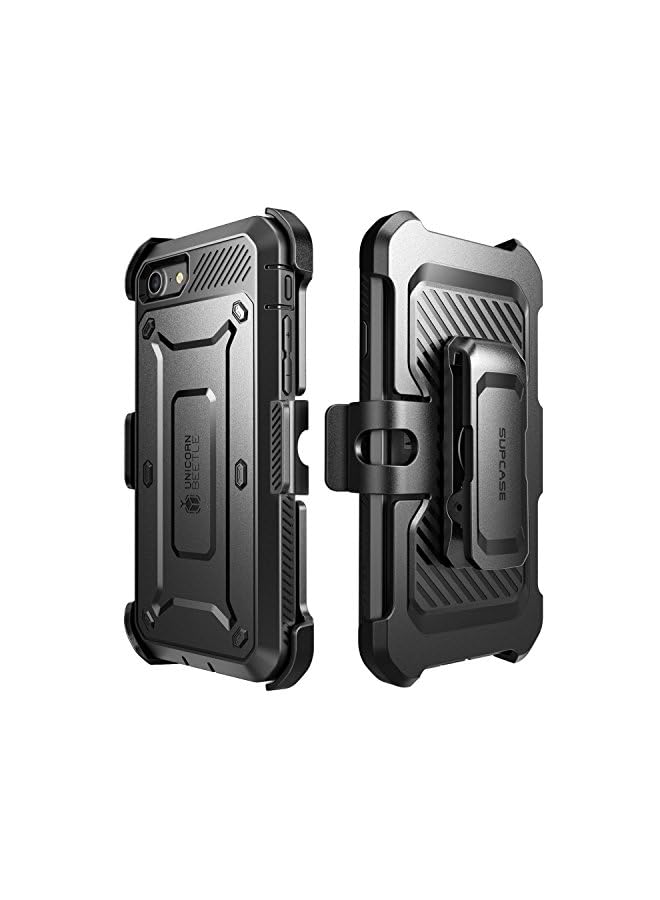 SupCase Unicorn Beetle Pro Series Case Designed for iPhone SE 2nd generation (2020)/iPhone 7/iPhone 8, Full-Body Rugged Holster Case with Built-In Screen Protector (Black) - Image 3