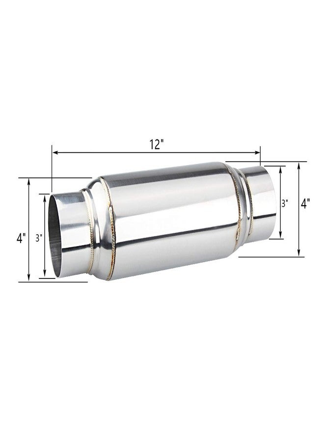 LCGP 2.5"/ 3" Universal Resonator 3" Inlet,3" Outlet, 12" Length 304012 - Image 4