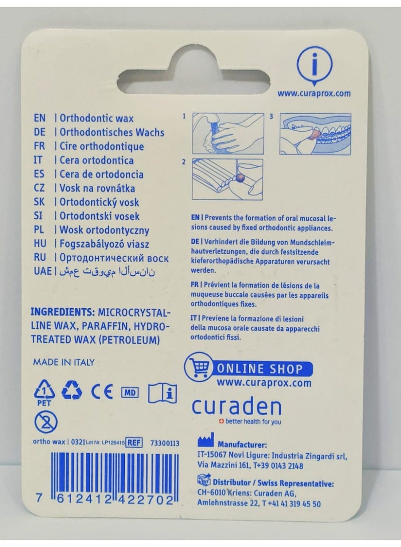 Curaprox Orthodontic Wax 7 Pieces - Image 2