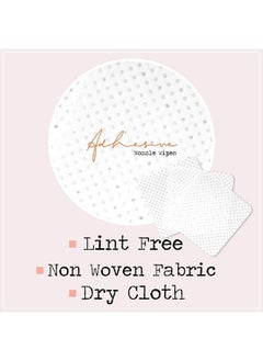 Lyon lash Eyelash Extension Glue Adhesive Wipes 200 Pcs | Glue Residue Remover Cleansing Pad Lint Free | Essential Lash Extensions Supplies Accessories Tools  - Image 3