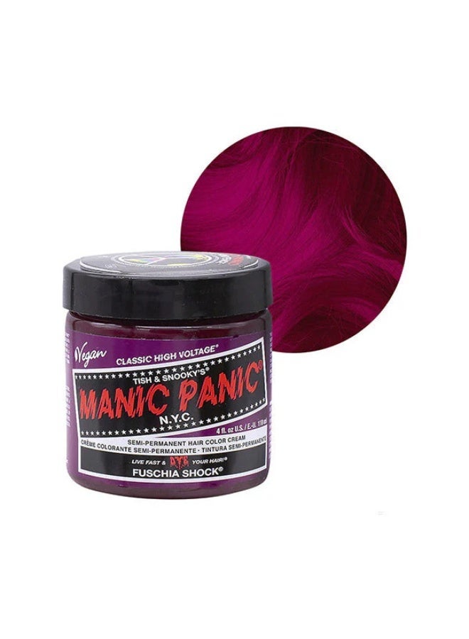 Manic Panic Classic High Voltage Semi-Permanent Hair Color Cream Fuschia Shock 118ml - Image 2