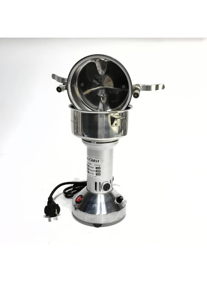 شظايا كريست Slivers Criest مطحنة توابل سعة 250 غرام مع وعاء من الستانلس ستيل ومحرك نحاسي – SC-250G - Image 3